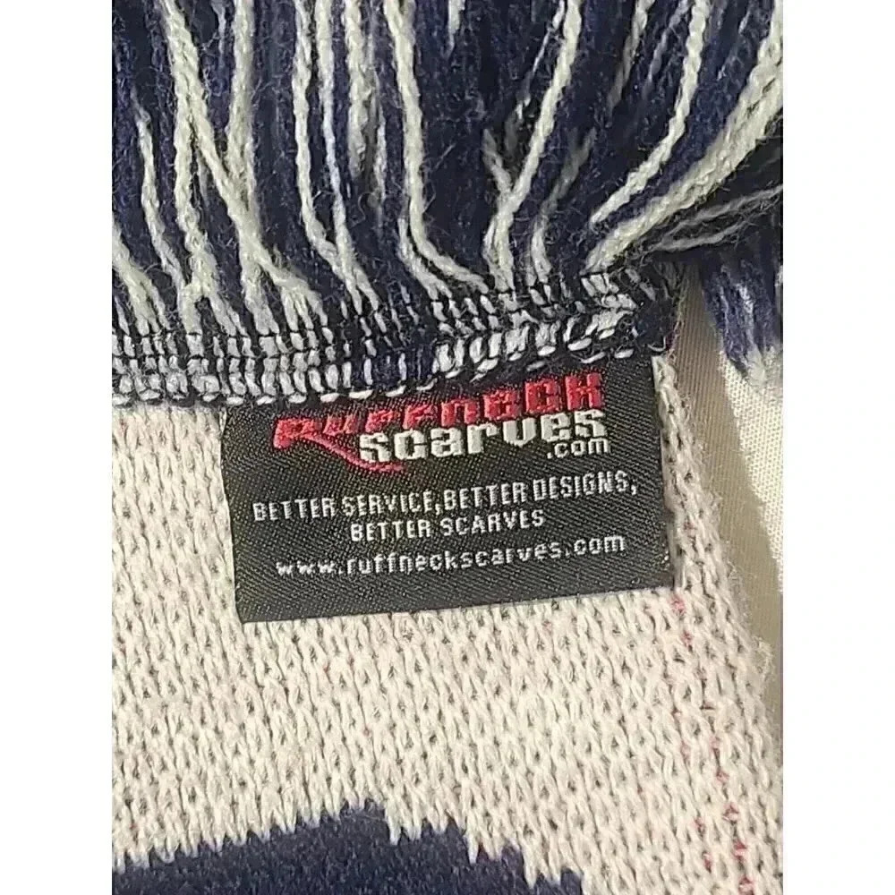Ruffneck Scarves Red White USA Reversible 64" Stars Stripes One Nation O… - Picture 3 of 4